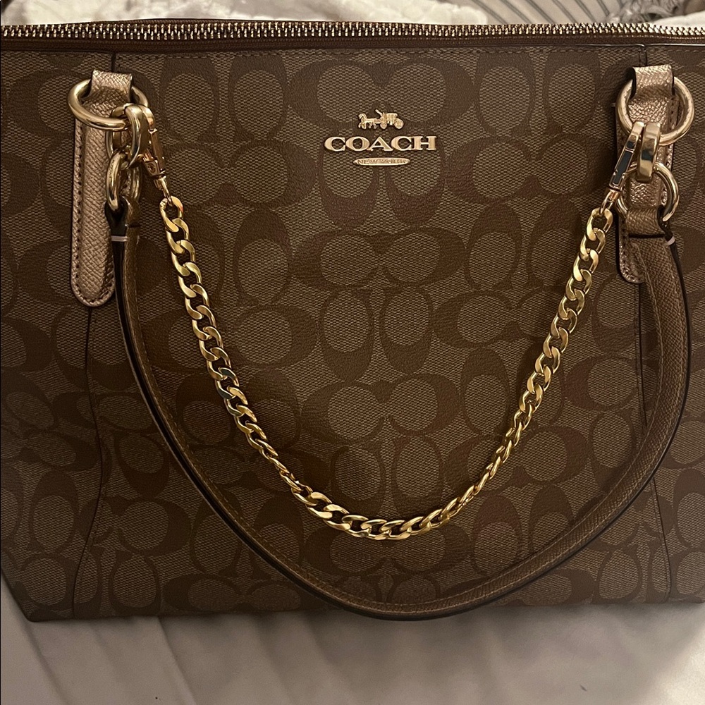 Coach Signature Print Tote - Picture 2 of 13